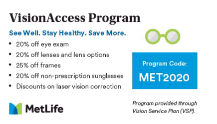 MetLife VisionAccess Card